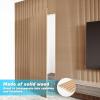 imageArt3d Fluted Wood Panel for Wall and Ceiling Beaded Accent molding for Home Decoration Pack of 4pcs  1pc EndTrim Size 108 x 57in Beaded WalnutBeaded Oak