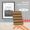 imageArt3d Wood Slat Acoustic Panels for Stylish Decor and Noise Reduction 3D Textured Panel for Ceiling and Wall Samples PackTeak