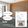 imageArt3d Wood Slat Acoustic Panels for Stylish Decor and Noise Reduction 3D Textured Panel for Ceiling and Wall Samples PackTeak