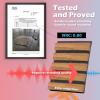 imageArt3d Wood Slat Acoustic Panels for Stylish Decor and Noise Reduction 3D Textured Panel for Ceiling and Wall Samples PackTeak