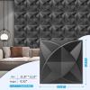 imageArt3d Decorative Textured PVC 3D Wall Panels for Interior Wall Decor in Living Room Bedroom in White Pack of 33 Tiles 32SqFtBlack