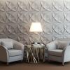 imageArt3d Decorative Textured PVC 3D Wall Panels for Interior Wall Decor in Living Room Bedroom in White Pack of 33 Tiles 32SqFtWhite