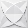 imageArt3d Decorative Textured PVC 3D Wall Panels for Interior Wall Decor in Living Room Bedroom in White Pack of 33 Tiles 32SqFtWhite