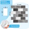imageArt3d Peel and Stick Granite Wall Tiles  12quotx12quot Thicker Design Backsplash SelfAdhesive Tile for Kitchen ampamp Bathroom DecorGranite
