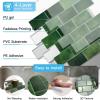 imageArt3d Peel and Stick Granite Wall Tiles  12quotx12quot Thicker Design Backsplash SelfAdhesive Tile for Kitchen ampamp Bathroom DecorGreen