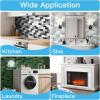imageArt3d Peel and Stick Granite Wall Tiles  12quotx12quot Thicker Design Backsplash SelfAdhesive Tile for Kitchen ampamp Bathroom DecorWhite Washed