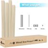 imageArt3d Slat Wood Wall Paneling for Interior and Ceiling Decoration  Pack of 4pcs  1pc EndTrim Size 108 x 57in AshtreeAshtree