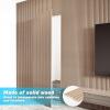 imageArt3d Slat Wood Wall Paneling for Interior and Ceiling Decoration  Pack of 4pcs  1pc EndTrim Size 108 x 57in AshtreeBeaded Ashtree