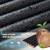 imageArt3d Slat Wood Wall Paneling for Interior and Ceiling Decoration  Pack of 4pcs  1pc EndTrim Size 108 x 57in AshtreeBeaded Black