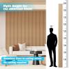 imageArt3d Slat Wood Wall Paneling for Interior and Ceiling Decoration  Pack of 4pcs  1pc EndTrim Size 108 x 57in AshtreeBeaded Oak