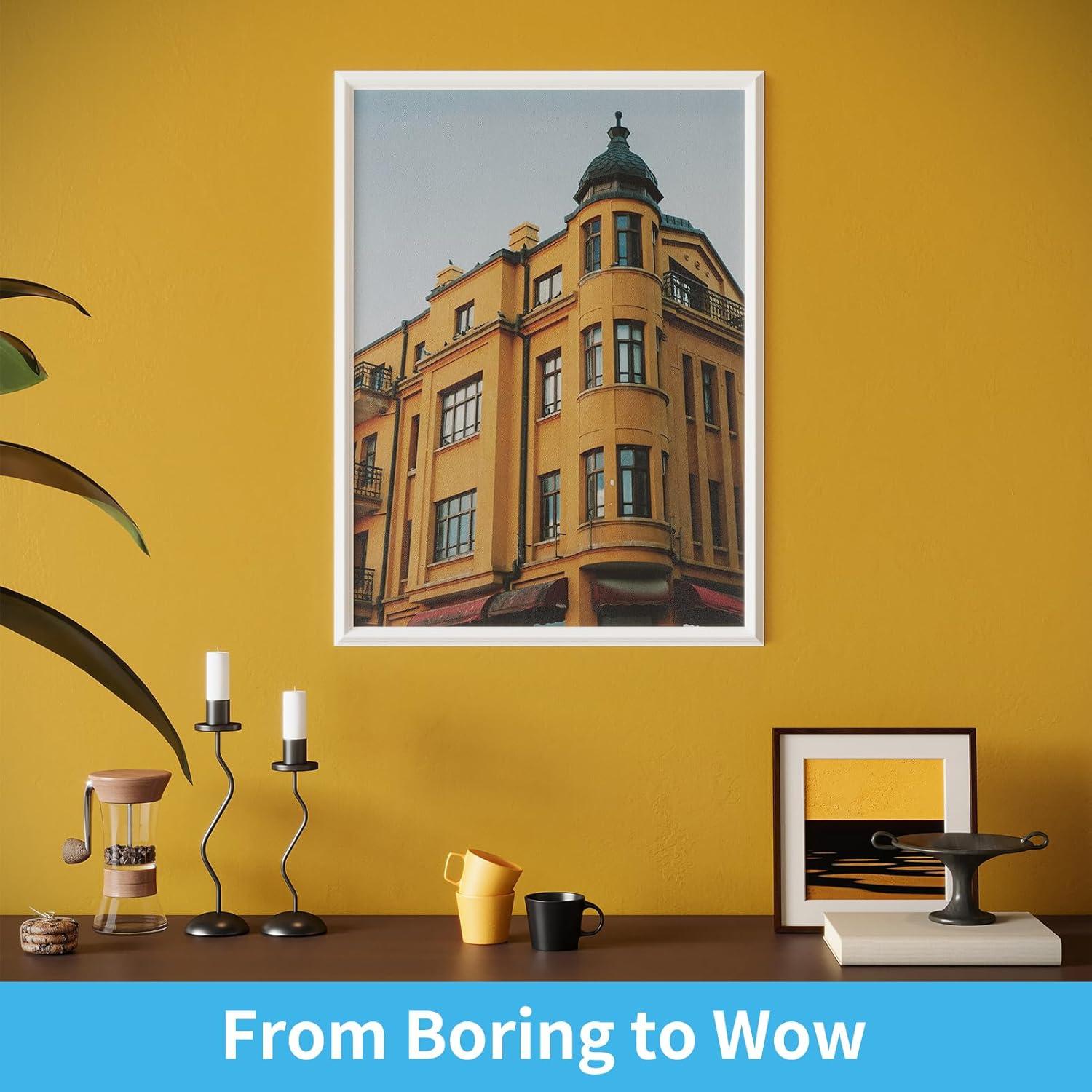 imageArt3d 30Ft Flexible Peel and Stick Crown Molding Trim SelfAdhesive Panel Moulding Dcor Lines for Wall Door Cabinet Frame Mirror Window Borders ampamp Home DIY WhiteWhite