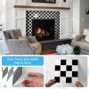 imageArt3d 10Pack HeavyDuty Peel and Stick Backsplash 12x12 Inch SelfAdhesive Wall Tile Stick on Kitchen Countertop DarkGreen ampamp Warm WhiteBlackWhite
