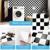 imageArt3d 10Pack HeavyDuty Peel and Stick Backsplash 12x12 Inch SelfAdhesive Wall Tile Stick on Kitchen Countertop DarkGreen ampamp Warm WhiteBlackWhite