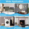 imageArt3d 10Pack HeavyDuty Peel and Stick Backsplash 12x12 Inch SelfAdhesive Wall Tile Stick on Kitchen Countertop DarkGreen ampamp Warm WhiteDarkgreen and Warm White