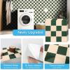 imageArt3d 10Pack HeavyDuty Peel and Stick Backsplash 12x12 Inch SelfAdhesive Wall Tile Stick on Kitchen Countertop DarkGreen ampamp Warm WhiteDarkgreen and Warm White