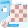 imageArt3d 10Pack HeavyDuty Peel and Stick Backsplash 12x12 Inch SelfAdhesive Wall Tile Stick on Kitchen Countertop DarkGreen ampamp Warm WhitePink and Warm White