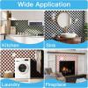 imageArt3d 10Pack HeavyDuty Peel and Stick Backsplash 12x12 Inch SelfAdhesive Wall Tile Stick on Kitchen Countertop DarkGreen ampamp Warm WhitePink and Warm White