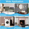 imageArt3d 10Pack HeavyDuty Peel and Stick Backsplash 12x12 Inch SelfAdhesive Wall Tile Stick on Kitchen Countertop DarkGreen ampamp Warm WhiteRedbrown and Warm White