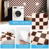 imageArt3d 10Pack HeavyDuty Peel and Stick Backsplash 12x12 Inch SelfAdhesive Wall Tile Stick on Kitchen Countertop DarkGreen ampamp Warm WhiteRedbrown and Warm White
