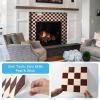 imageArt3d 10Pack HeavyDuty Peel and Stick Backsplash 12x12 Inch SelfAdhesive Wall Tile Stick on Kitchen Countertop DarkGreen ampamp Warm WhiteRedbrown and Warm White