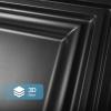 imageArt3d Drop Ceiling Tiles 48x24 Decorative PVC Ceiling Panels Waterproof Rustproof and Durable 12Pack Glue Down Rectangular BlackRectangular Black 2
