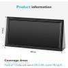 imageArt3d Drop Ceiling Tiles 48x24 Decorative PVC Ceiling Panels Waterproof Rustproof and Durable 12Pack Glue Down Rectangular BlackRectangular Black