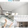 imageArt3d Drop Ceiling Tiles 48x24 Decorative PVC Ceiling Panels Waterproof Rustproof and Durable 12Pack Glue Down Rectangular BlackRectangular White