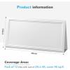 imageArt3d Drop Ceiling Tiles 48x24 Decorative PVC Ceiling Panels Waterproof Rustproof and Durable 12Pack Glue Down Rectangular BlackRectangular White