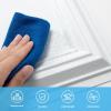 imageArt3d Drop Ceiling Tiles 48x24 Decorative PVC Ceiling Panels Waterproof Rustproof and Durable 12Pack Glue Down Rectangular BlackRectangular White