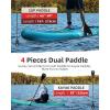 imageAbahub Inflatable SUP Wide 106quot x 31quot34quot x 106quot iSUP Blue Standup Paddleboard with Adjustable SUP Kayak Paddle for Yoga Paddle Board Kayaking Surf Canoe Fishing31 Green B