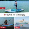 imageAbahub Inflatable SUP Wide 106quot x 31quot34quot x 106quot iSUP Blue Standup Paddleboard with Adjustable SUP Kayak Paddle for Yoga Paddle Board Kayaking Surf Canoe Fishing31 Blue lite