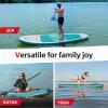 imageAbahub Inflatable SUP Wide 106quot x 31quot34quot x 106quot iSUP Blue Standup Paddleboard with Adjustable SUP Kayak Paddle for Yoga Paddle Board Kayaking Surf Canoe Fishing31 Green lite