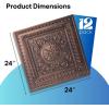 imageArt3d 12Pack PVC Drop Ceiling Tiles 48 SqFt 24quotx24quot Decorative Panels for Home and Office 2ft x 2ft GoldCopper