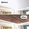 imageArt3d 12Pack PVC Drop Ceiling Tiles 48 SqFt 24quotx24quot Decorative Panels for Home and Office 2ft x 2ft GoldCopper