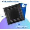 imageArt3d 12Pack PVC Drop Ceiling Tiles 48 SqFt 24quotx24quot Decorative Panels for Home and Office 2ft x 2ft GoldMatte Black
