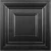 imageArt3d 12Pack PVC Drop Ceiling Tiles 48 SqFt 24quotx24quot Decorative Panels for Home and Office 2ft x 2ft GoldSquare Black