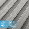 imageArt3d 8 Pack 96quot x 6quot WPC Slat Wall Panels 3D Fluted Panel for Interior Wall Decor TV Background Bedroom Living Room  Gray OakGray OakSquare