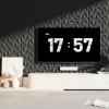 imageArt3d 462 SF Large 3D Wall Panels for Interior Dcor PVC Textured Wavy Wall Panels for Living Room Bedroom and Office Pack of 6 472quot236quot BlackDiamondBlack