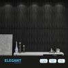 imageArt3d 462 SF Large 3D Wall Panels for Interior Dcor PVC Textured Wavy Wall Panels for Living Room Bedroom and Office Pack of 6 472quot236quot BlackRectangle Black
