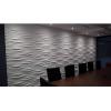 imageArt3d 462 SF Large 3D Wall Panels for Interior Dcor PVC Textured Wavy Wall Panels for Living Room Bedroom and Office Pack of 6 472quot236quot BlackWave White