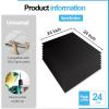 imageArt3d 12Pack Smooth Drop Ceiling Tile 2ft x 2ft  FireRated Waterproof Reusable  Premium PVC No Sag and Breakage  Cover 48 Sq Ft BlackBlack