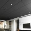imageArt3d 12Pack Smooth Drop Ceiling Tile 2ft x 2ft  FireRated Waterproof Reusable  Premium PVC No Sag and Breakage  Cover 48 Sq Ft BlackRectangle Black