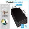 imageArt3d 12Pack Smooth Drop Ceiling Tile 2ft x 2ft  FireRated Waterproof Reusable  Premium PVC No Sag and Breakage  Cover 48 Sq Ft BlackRectangle Black