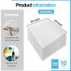 imageArt3d 12Pack Smooth Drop Ceiling Tile 2ft x 2ft  FireRated Waterproof Reusable  Premium PVC No Sag and Breakage  Cover 48 Sq Ft BlackSquare Stucco White