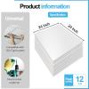 imageArt3d 12Pack Smooth Drop Ceiling Tile 2ft x 2ft  FireRated Waterproof Reusable  Premium PVC No Sag and Breakage  Cover 48 Sq Ft BlackWhite1