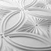 imageArt3d Decorative PVC Drop Ceiling Tile 2ft x 2ft in WhiteGlue up Ceiling Panel 24 x 24in12pcsWhite