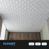 imageArt3d Decorative PVC Drop Ceiling Tile 2ft x 2ft in WhiteGlue up Ceiling Panel 24 x 24in12pcsWhite