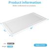 imageArt3d Drop Ceiling Tiles 24x48 Decorative PVC Ceiling Panels Waterproof Rustproof and Durable 12Pack Glue Down Rectangular WhiteRectangular White