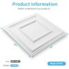 imageArt3d Drop Ceiling Tiles 24x48 Decorative PVC Ceiling Panels Waterproof Rustproof and Durable 12Pack Glue Down Rectangular WhiteSquare White