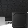 imageArt3d 2x2 Ft Drop Down PVC Ceiling Tiles 3D Textured Glue up Ceiling Panel for Office Living Room Home Decor  12Pack Covers 48 SqFt WhiteBlack